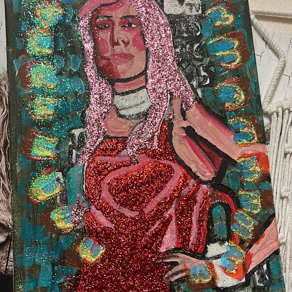 Painting of lady Gaga by lady Gaga